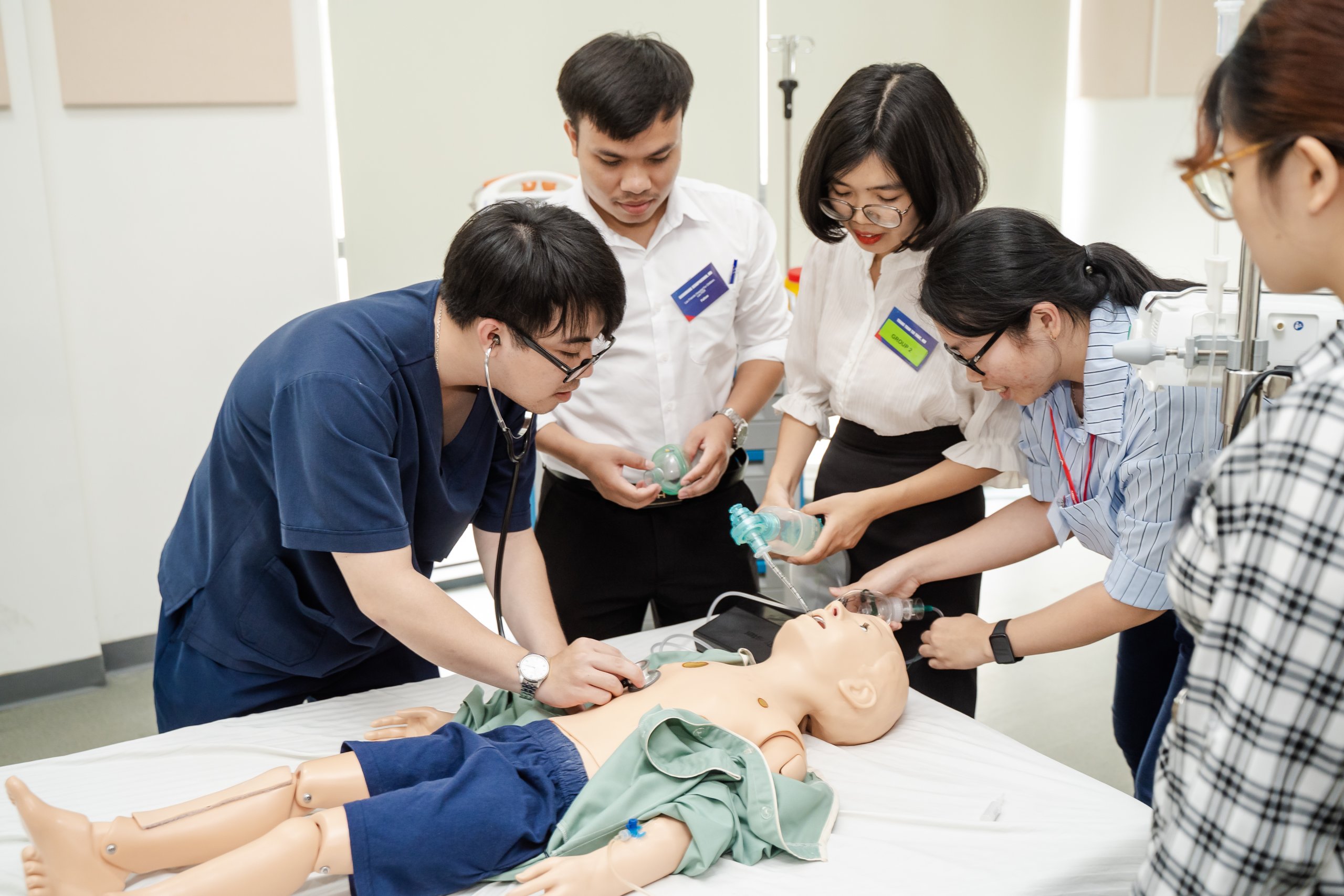 Fellows during the simulation training