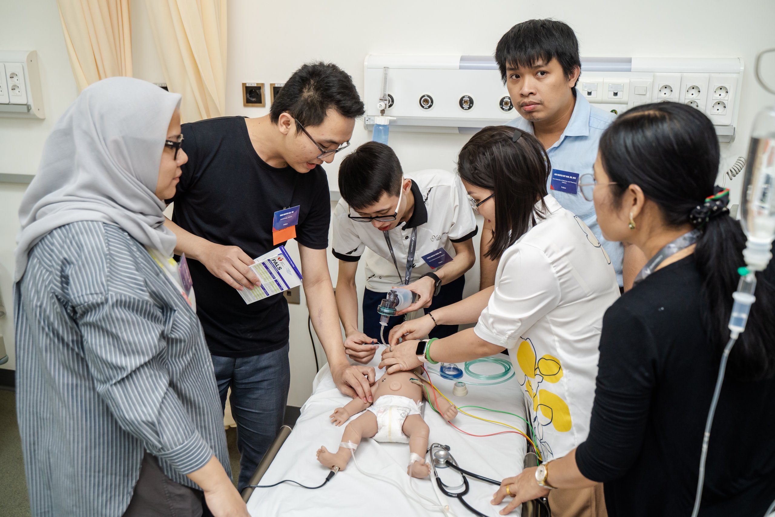 Fellows during the simulation training
